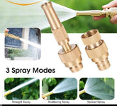 3 Spray Modes – Adjustable Garden Spray Gun Lawn Plant Irrigation High Pressure Water Car Sprinkler Wash Spray Nozzle Home Cleaning