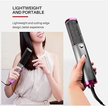 New Hot Air Hair Dryer Brush 3 In 1 Hair Blow Dryer Straightener Volumizer Negative Ion Styler Comb Kit For Wet Dry Hair