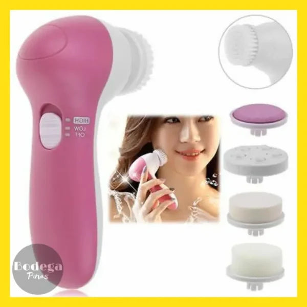 5 In 1 Electric Facial Cleaner Face Skin Care Brush Massager