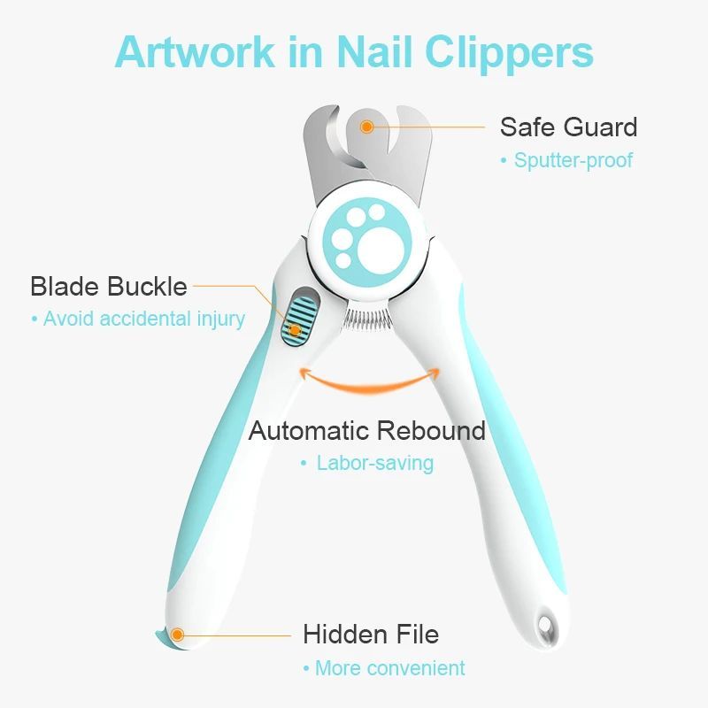 Cute Pets Nail Clippers Labor-Saving Dogs Nail Clipper Scissors Cat Claw Clippers Trimmer Animals Pet Grooming Supplies