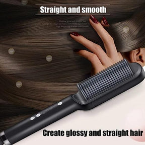 Electric Comb Hair Straightener Black Hair Straightener.