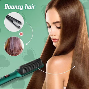 Electric Comb Hair Straightener Black Hair Straightener.