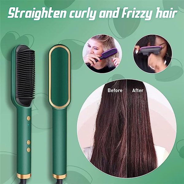 Electric Comb Hair Straightener Black Hair Straightener.